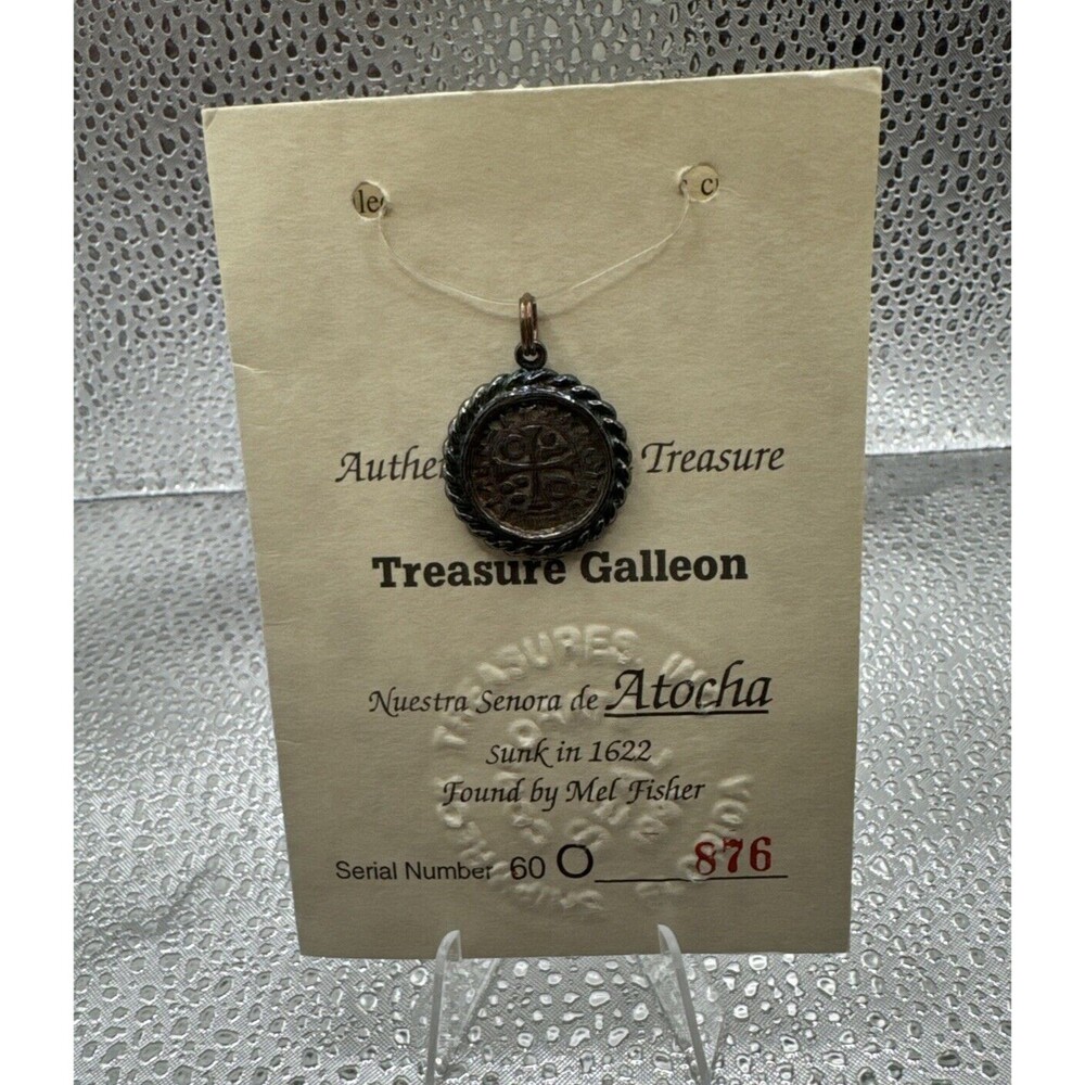 Nuestra Señora de Atocha Shipwreck Treasure Silver Coin/Pendant